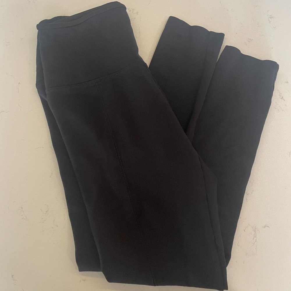 Black High Rise Soft Leggings , High Rise, Size M